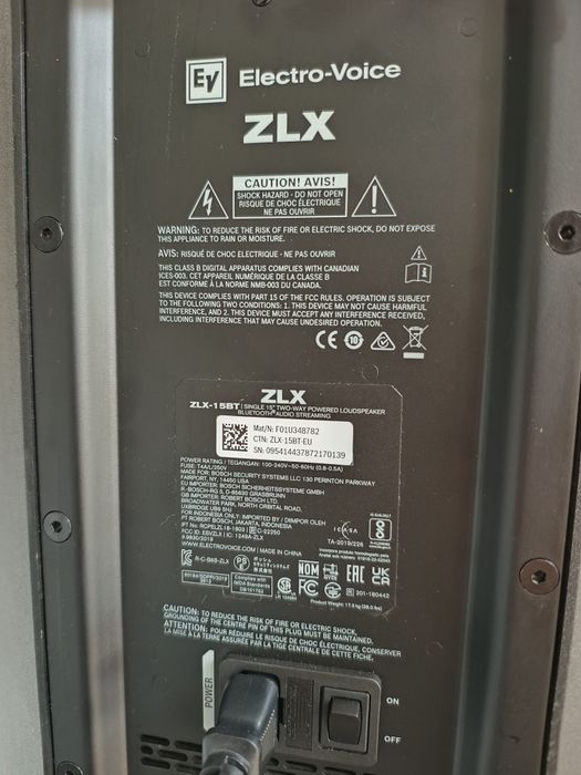 Boxa Electro-voice  ZLX 15BT