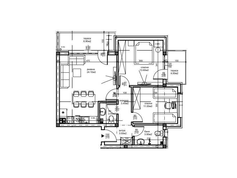 Продава се Тристаен апартамент в Пловдив, Остромила - 97 кв.м за 556 €/кв.м - Снимка #1