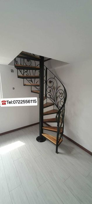 Realizăm: Scari Spirală cu trepte de lemn