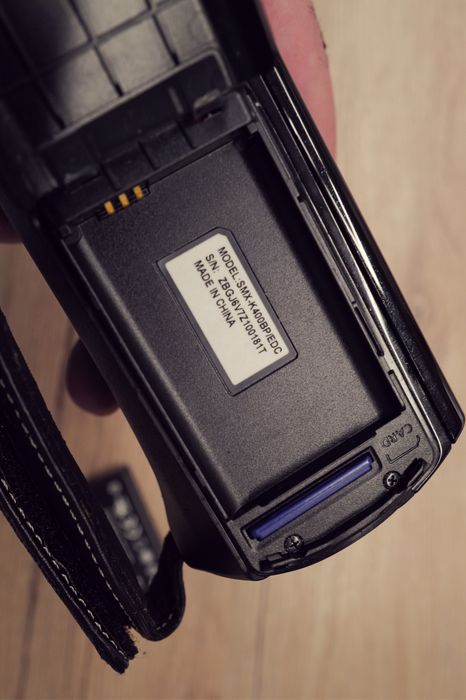 Camera video Samsung HD handycam SMX-K400BP CCD Sf card USB incarcare