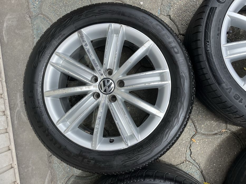 Jante aliaj 5x112mm, anvelope vara 235/50 R18, VW Tiguan, Audi Q3