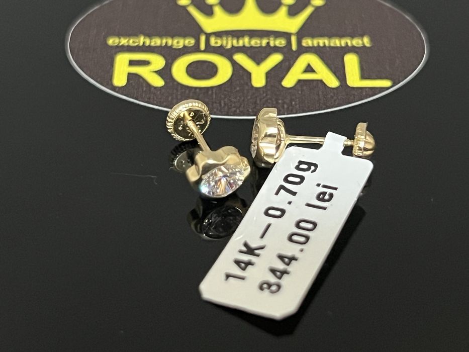 Bijuteria Royal CB : Cercei copil aur 14K 0,70 grame