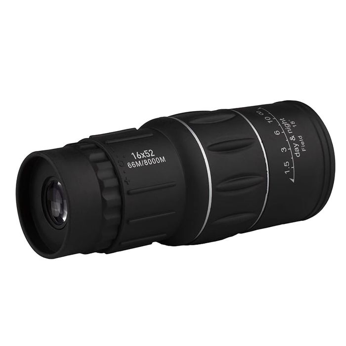 Monocular DEPOX®, Hawk Sight, 16x52, negru, 15 cm, husa inclusa