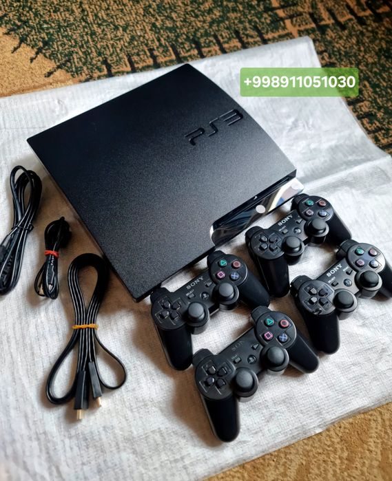 PlayStation 3 slim o'yini bilan,  yangi holatda.