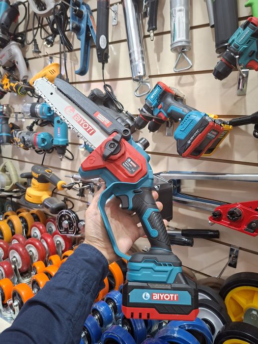 Электропила аккумляторный, цепная пила, elektropila