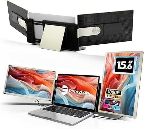 Extender Monitoare Portabile Domyfan 15.6", Triple Screen, FHD- Grad E