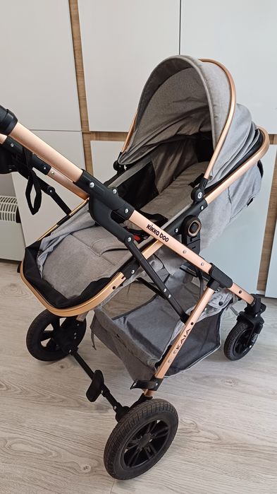 Детска количка Kika Boo - Kaia, 3 в 1, Light Grey