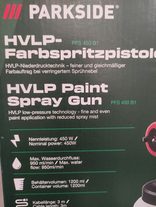 Pistol de vopsit electric Parkside putere 450 W
