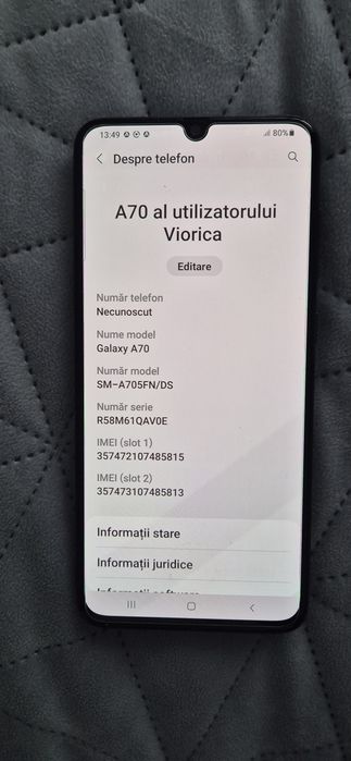 Vand Samsung A 70