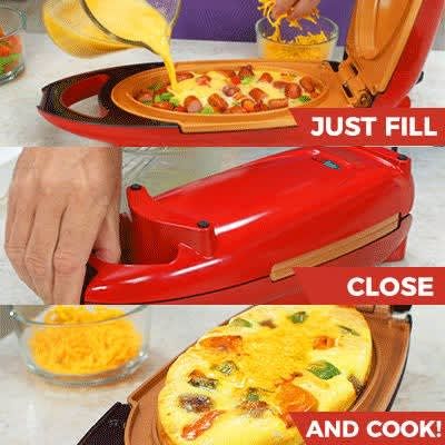 Mini plita electrica pentru gatit 800 W invelis special RED COPPER