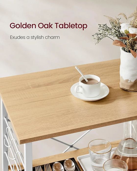 Raft pentru bucătărie cu 3 si 6 cârlige