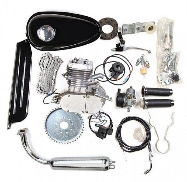 Двигател За Колело Бензинов Велодвигател 80 цц cc Кубика