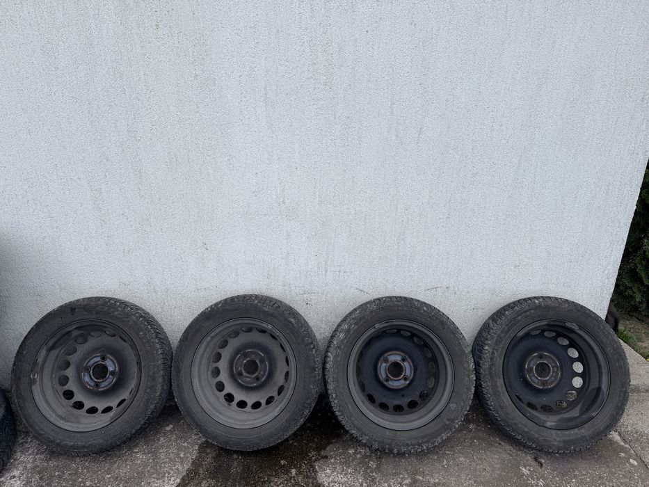 Set jante roti complete originale Toyota Aygo cu anvelope Debica 165 65 R14