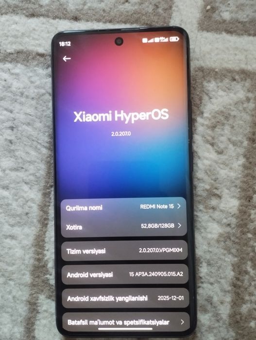 Redmi note 15 yangi