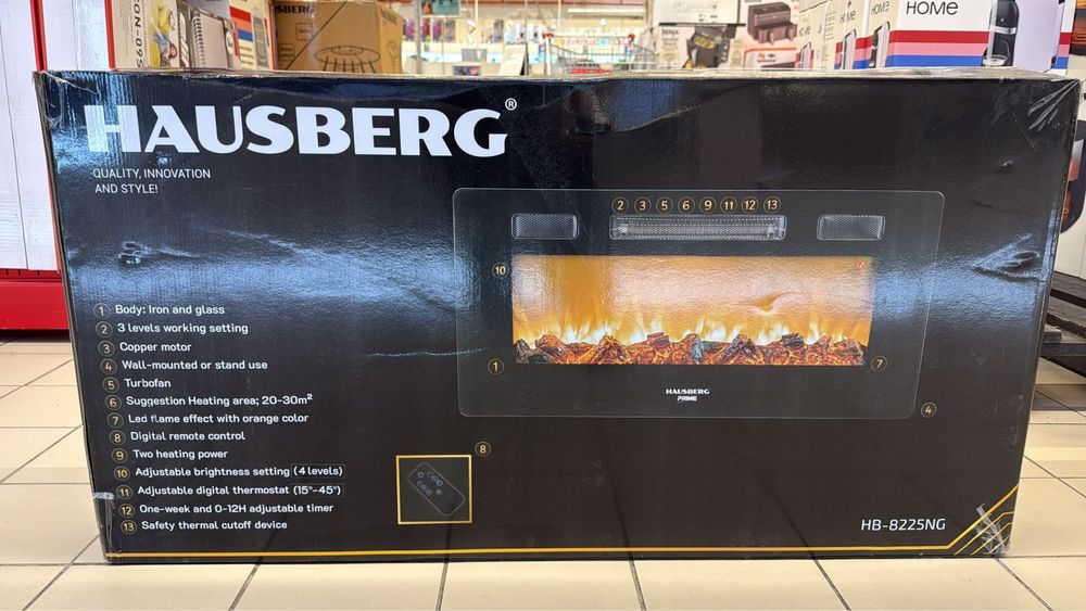 Semineu electric digital Hausberg HB 8225, 1800 W