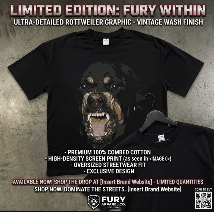 Футболка Givenchy Rottweiler