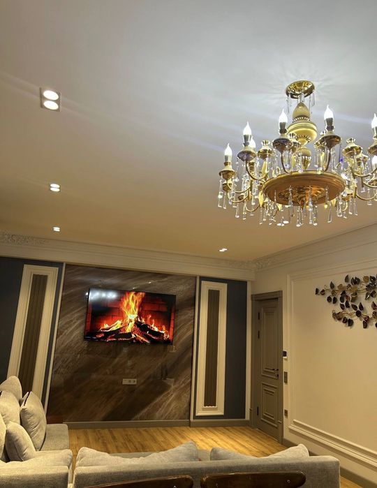 3 комнатная 130м² 3/12 ЖК Nukus Avenue Яккасарай Евролюкс