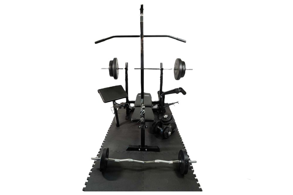 Banca Multifunctionala + SET DE GREUTATI 100KG 30/31MM