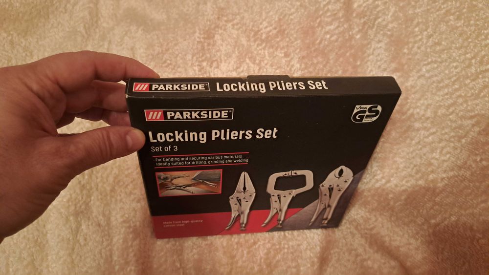 Нови клещи със заключване 3бр. Parkside неотваряни
