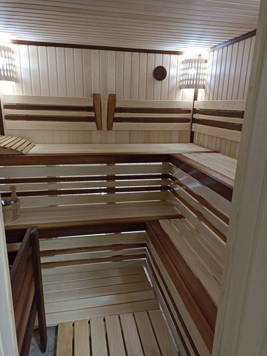 Монтаж бань саун