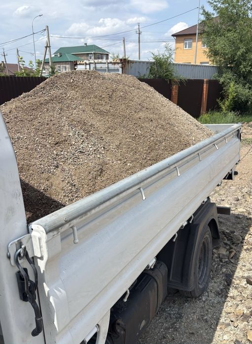Доставка песок балласт щебень отсев