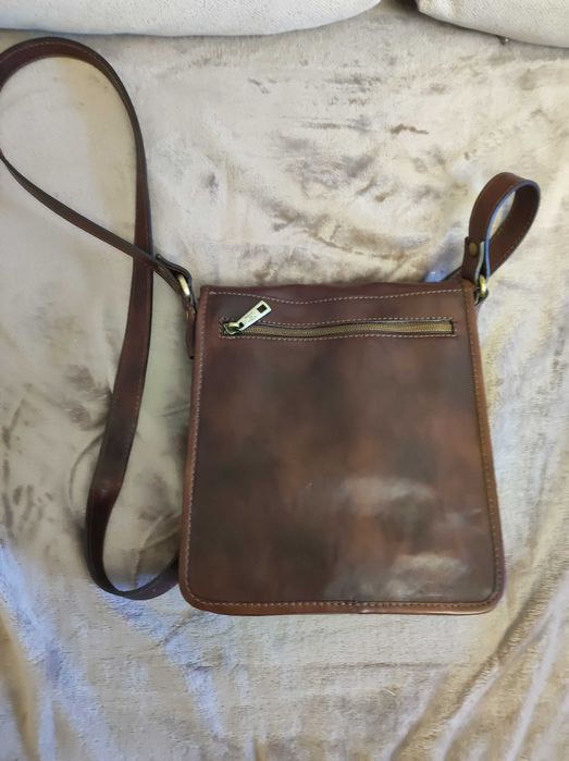 Geanta de umar barbati din piele naturala - Made in Italy