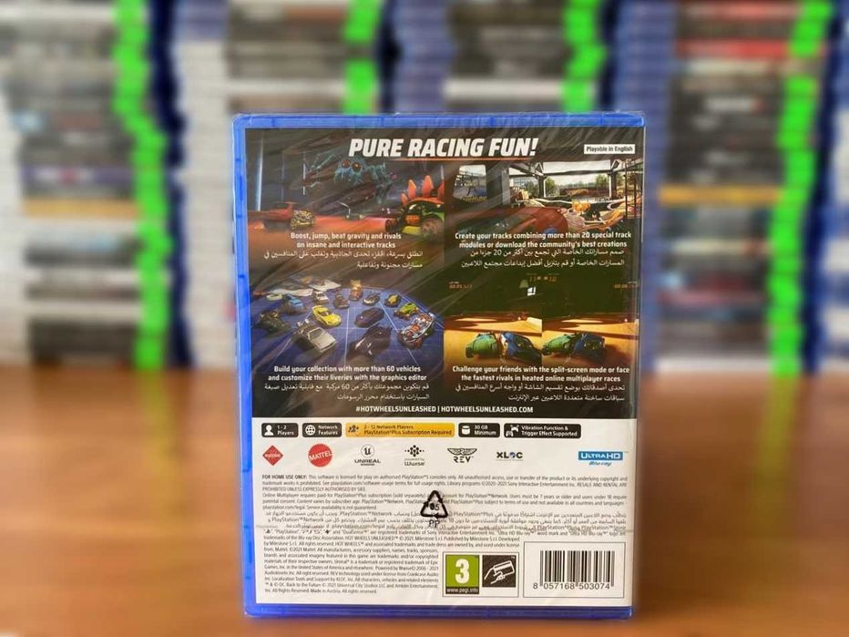 Новый диск Hot Wheels Unleashed PS5 Большой Выбор Игр