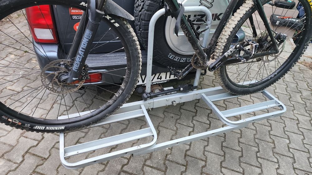 Suport 2 biciclete EUFAB auto pt cârlig