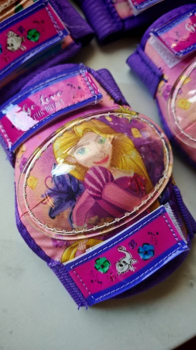 Комплект наколенки, налакътници и ръкавици за момиченце Decathlon