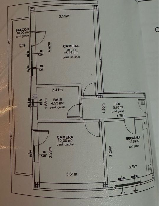 Apartament cu 2 camere, mobilat, cu balcon de 10 mp și parcare inclusă – Cartierul Arhitecților, Cisnădie