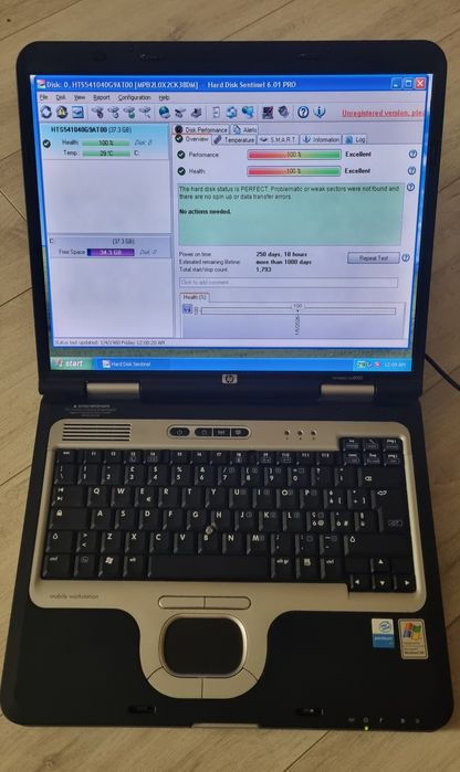 Hp compaq mobile workstation nw 8000