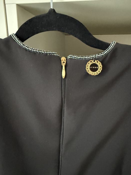 Елегантен черен гащеризон Lynne