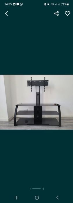 Тумба под телевизор стеклянные полки