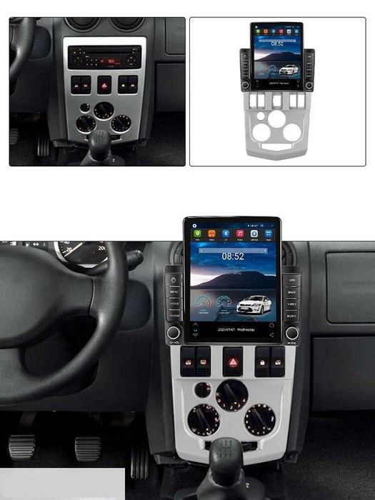 Navigatie Dacia Logan 1 din 2003 - 2010 Ecran TESLA 9.7 inch 4GB RAM