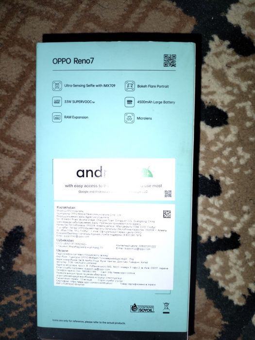 OPPO RENO 7   Olti oyboʻlayapti ishlatilganiga