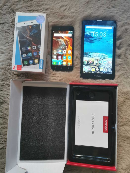 Таблет Prestigio Grace 4K, Смартфон Lenovo Vibe K5 Plus