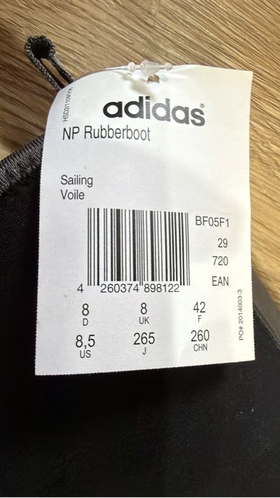 Сапоги Adidas NP Rubber новые
