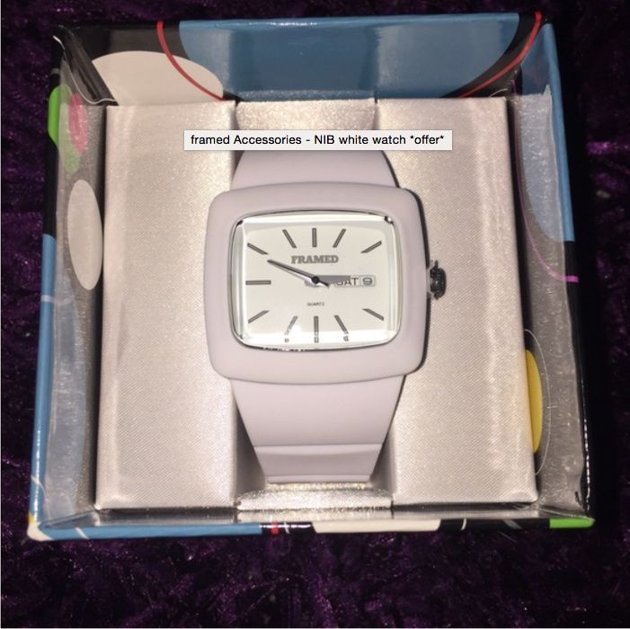 Ceas unisex sport Framed Impact alb