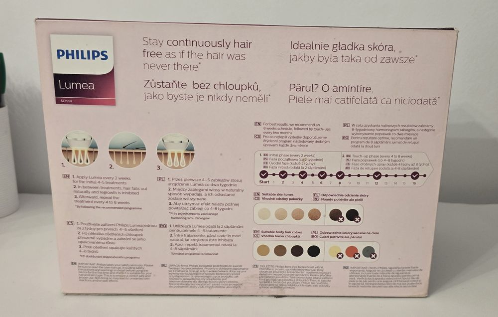 Epilator IPL Philips Lumea SC1997/00 - nou, nefolosit
