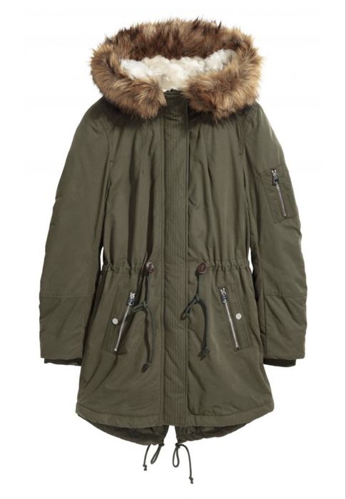 Ватирано яке парка с качулка H&M
