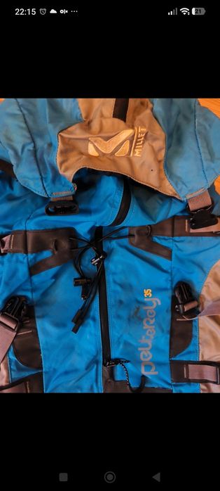 Rucsac Millet albastru 35 litri drumeție munte escaladă