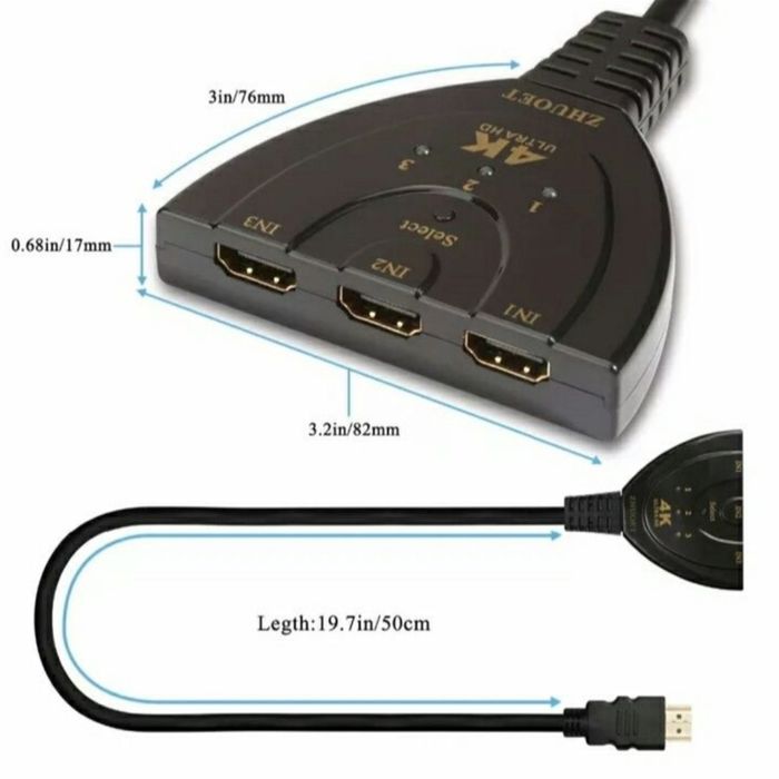 HDMI сплиттер, переключатель, переходник