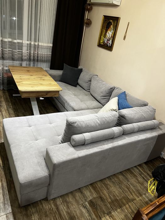 Ъглов разтегателен диван