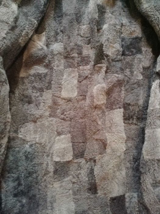 Кожух вълнен с подплата от естествена кожа