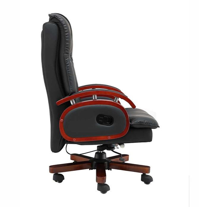 Кресло руководительское LUXOR офисное, черный, доставка бесплатная