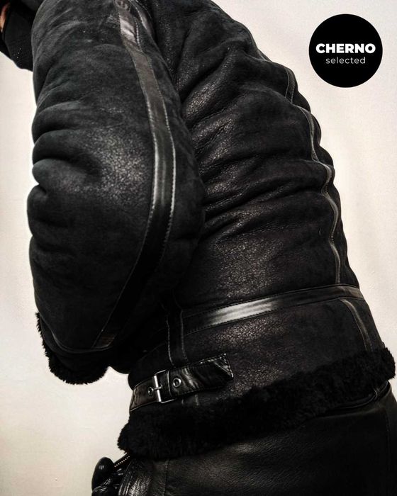 Мъжко бомбър яке от естествена агнешка кожа LEVI'S MADE & CRAFTED M•L