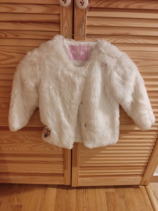 Hainuta pufoasa alba, de Craciun, Frozen, Elsa, varsta 4-5 ani