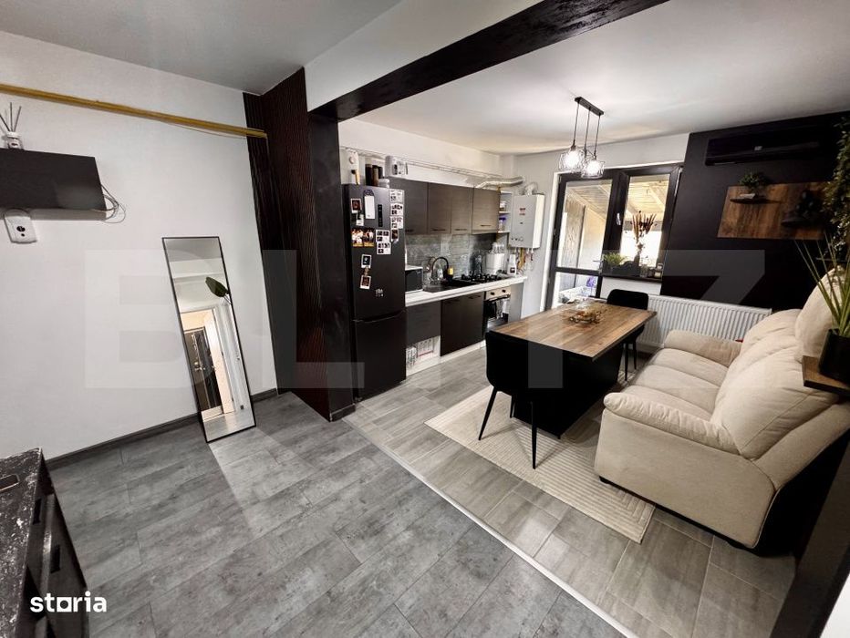 Apartament tip studio, 35.70 mp+93mp curte privata, zona Magnolia