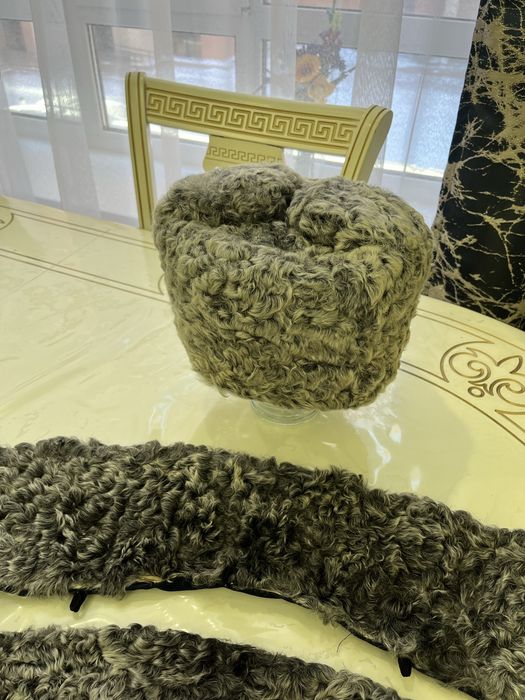 Шапка каракуль с воротником