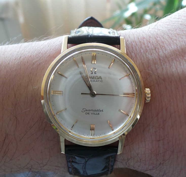 Ceas aur solid 18K OMEGA Seamaster de Ville calibrul 552
